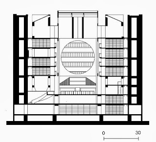 Drawing of Phillips Exeter Academy Library in Exeter, New Hampshire, U.S.