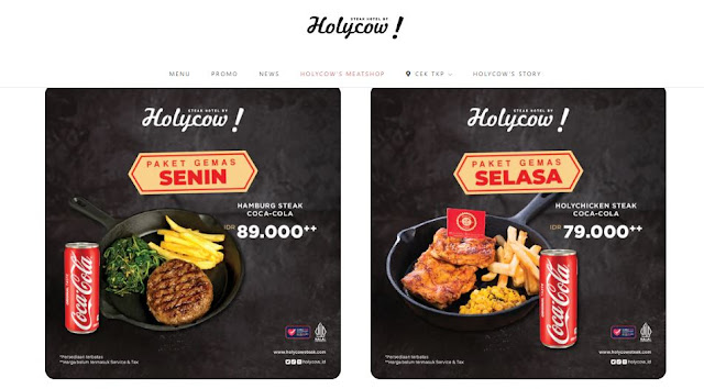 Menu Senindan Selasa Holycow