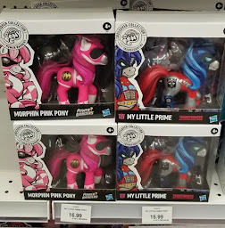 My Little Pony x Power Rangers Crossover Collection Morphin Pink Pony - Power Rangers-Inspired Collectible Pony Figure - R Exclusive