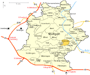 Stuttgart City Map Pictures. Stuttgart Bahn way Map Pictures (stuttgart map)