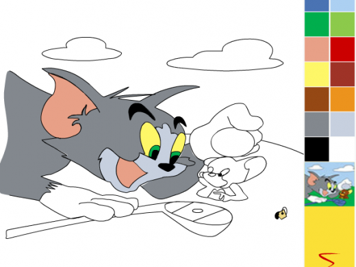 Game Tô màu Tom và Jerry