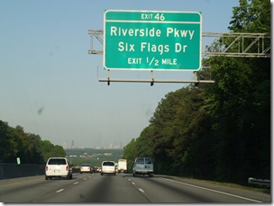 Coming into Atlanta