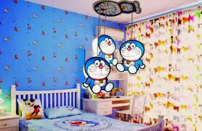 Desain Kamar Tidur Anak Minimalis Doraemon