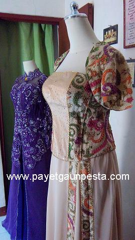 Payet Gaun Pesta Desain Baju Pesta Kebaya Modern dan 