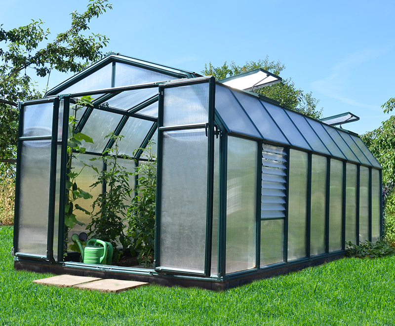 Rion Hobby  Greenhouses  Rion Hobby  Gardener 2 Twin Wall 8 x 16 Greenhouse  Kit