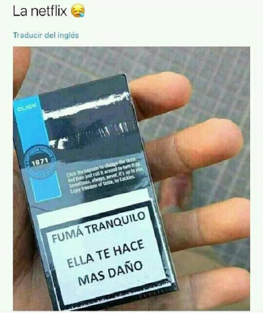 Nuevo letrero en los cigarros