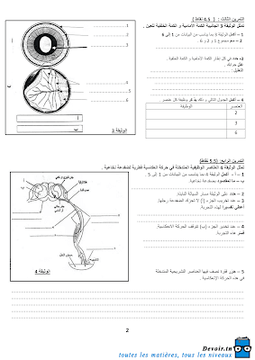 تحميل فرض مراقبة علوم الحياة و الأرض سنة تاسعة أساسي مع الاصلاح pdf 9svt سنة 9, تمارين لوم الحياة و الأرض svt تاسعة مع الإصلاح موقع مسار التميز 9ème