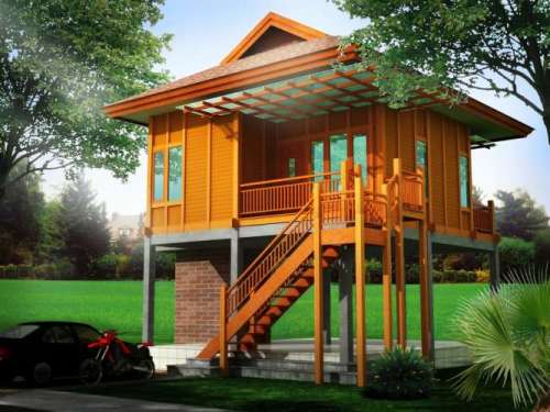 Rumah Kayu Minimalis