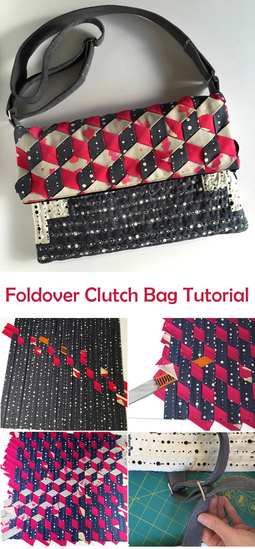 Foldover Zippered Clutch Bag Sewing Tutorial