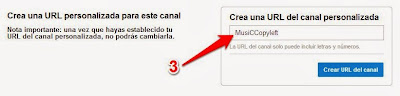 Cambiar la URL de mi canal de Youtube: Paso 3