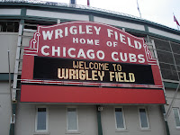 Jason and my dad went to Wrigley Field.  Gum has brought much good to the world.  I was at Flicka's.