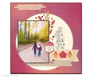 CTMH Sangria Scrapbook Layout 