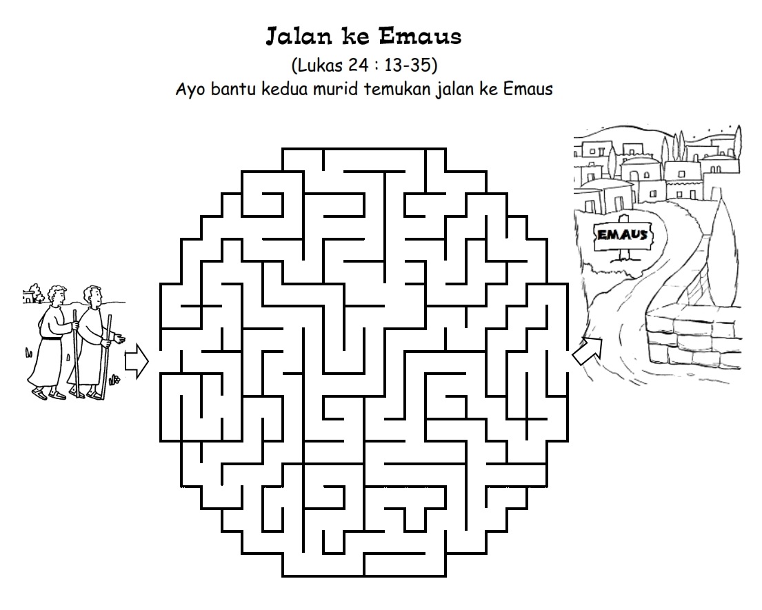 Sekolah Minggu Kreatif: Perjalanan ke Emaus (Lukas 24 : 13-35)