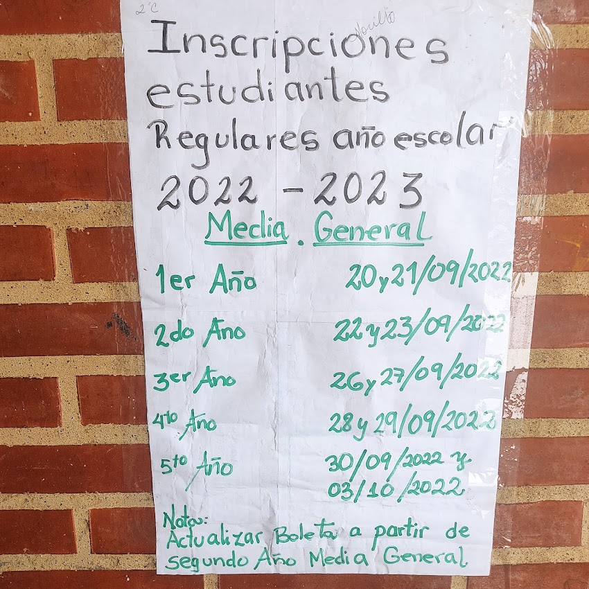 Cronograma  Año escolar 2022-2023  Septiembre 