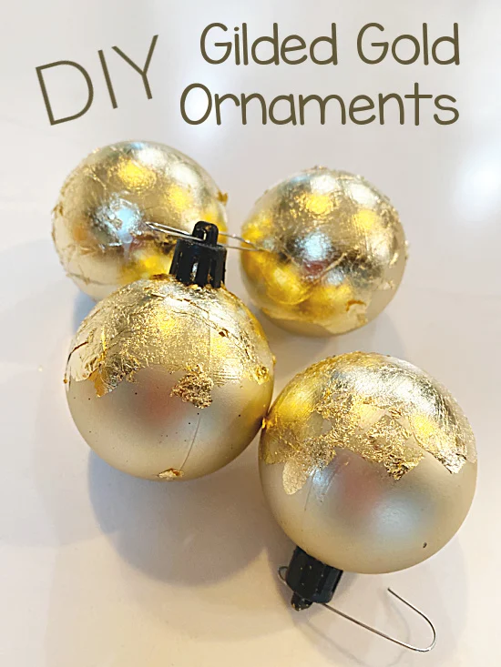 gilded ornaments with overlay