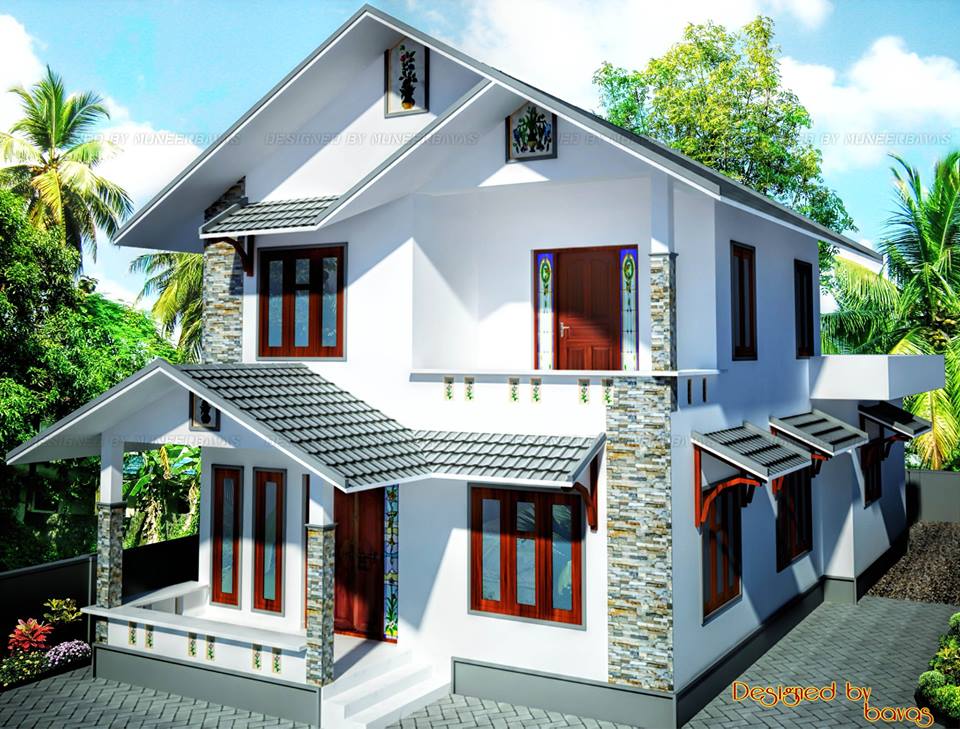 Double Floor Beautiful Kerala Home Design & Plan | SWEET HOME WITH ...  Double Floor Beautiful Kerala Home Design & Plan