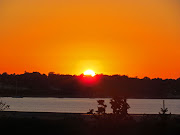 Sunset. (sunset and breakwall )