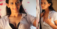 Sanjana, deep, cleavage, show