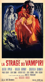 affiche du film de Roberto Mauri LE MASSACRE DES VAMPIRES (LA STRAGE DEI VAMPIRI aka SLAUGHTER OF THE VAMPIRES))