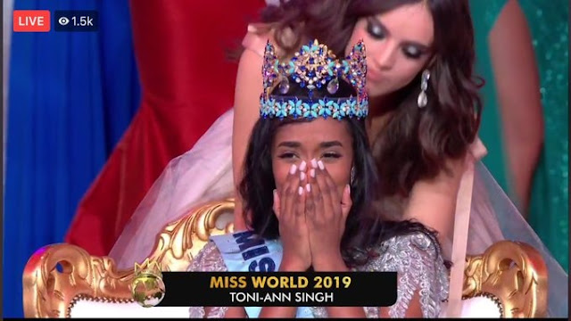 Miss Jamaica Crowned Miss World 2019 (Photos)