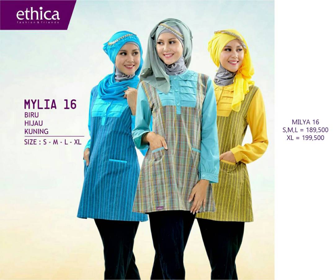 KOLEKSI BLOUSE MUSLIMAH ETHICA MYLIA 15,16,17