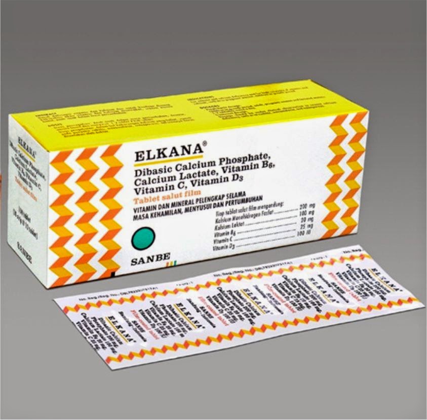 DOSIS OBAT  ELKANA Tablet  Multivitamin dan Mineral 