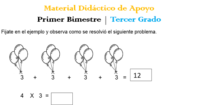 Material de apoyo del Primer Bimestre para Tercer Grado