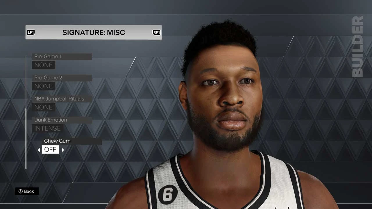 NBA 2K23 RaiQuan Gray Cyberface (Missing Face Scan)