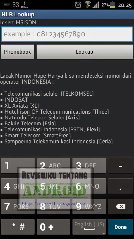 Aplikasi: HLR Lookup, Ketahui lokasi asal nomor ponsel ...