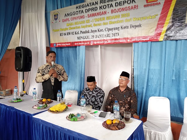 Ikut Kegiatan Reses, Warga Pondokjaya Banjiri Rumah Iman Yuniawan, Anggota DPRD Kota Depok  