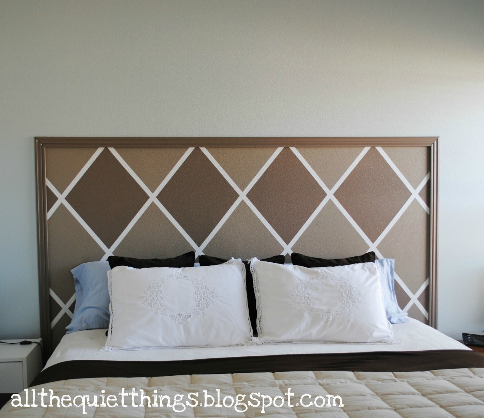 All The Quiet Things Painted Headboard