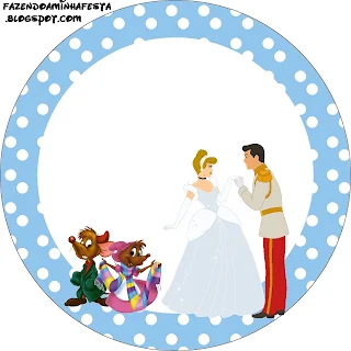 Cinderella Free Printable Toppers.