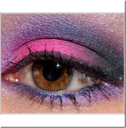 Dramatic Smoky Eyes in Hot_ Fuchsia Pink