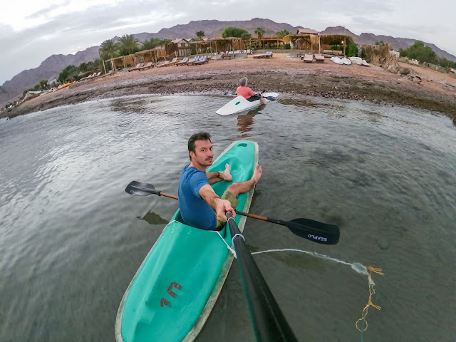 Sea kayaking in Nuweiba, Egypt