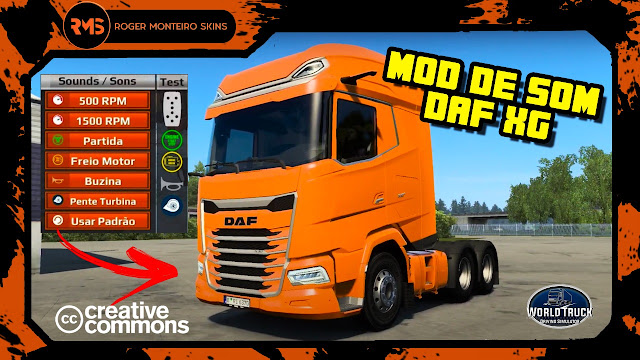 MOD DE SOM DAF XG ROGER MONTEIRO SKINS