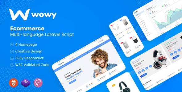 Wowy v1.2 – Multi-language Laravel eCommerce Script