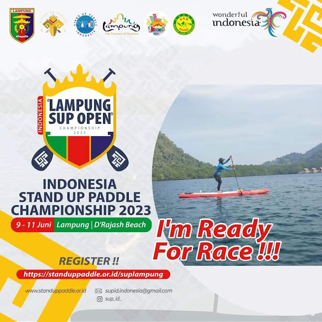 Lampung Tuan Rumah Indonesia Stand Up Paddle Championship Series 2023