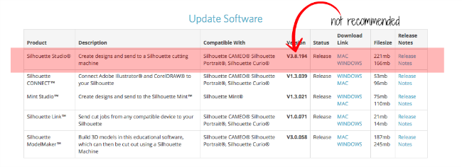 silhouette cameo 3 firmware, silhouette cameo 3 software silhouette studio v3.8