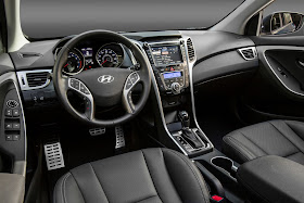 Interior view of 2016 Hyundai Elantra GT