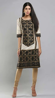 Colour Blocked Kurti