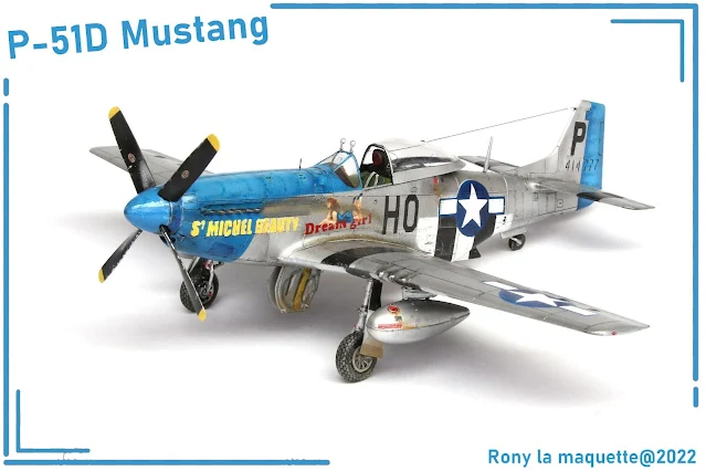 P-51D Mustang blue nose, Eduard, 1/48.