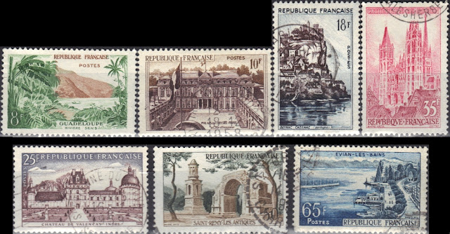 France - 1957 - Tourism series
