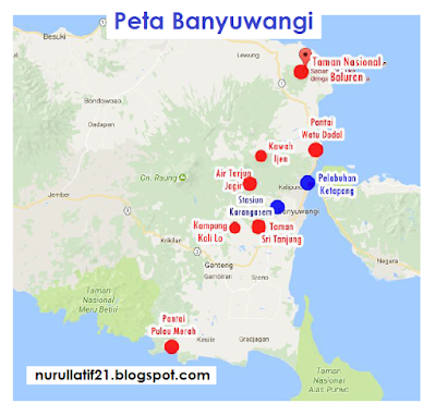 Banyuwangi Tourism Map