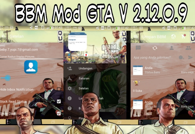 BBM Mod Thema Grand Theft Auto GTA