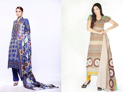 Barkha And Batik Lawn Collection 2012 By Moon Textiles,