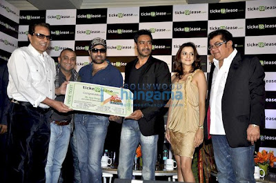 Dharmendra, Sunny Deol and Ajay Devgn Launch Ticketplease.com Website Pics