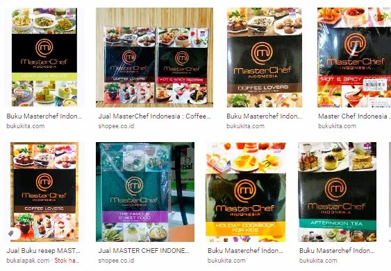 Buku resep masakan ala MasterChef Indonesia