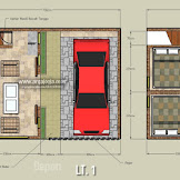 Desain Rumah 2 Lantai Luas Tanah 30m2