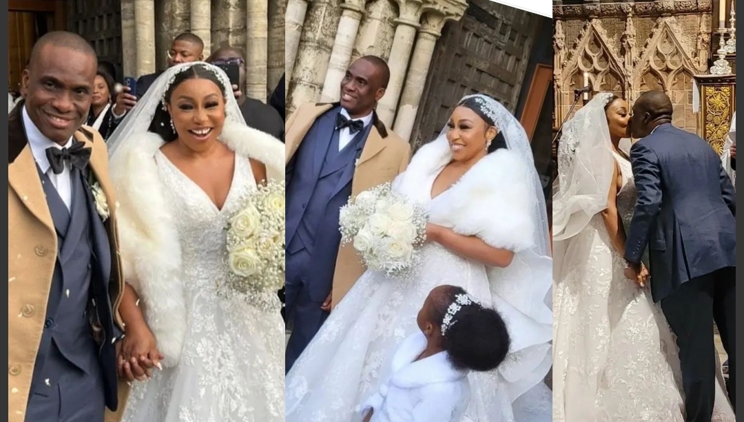 ReelDeel22: Beautiful Photos Of The Newlyweds, Rita Dominic & Fidelis As They Step Out Of The Church