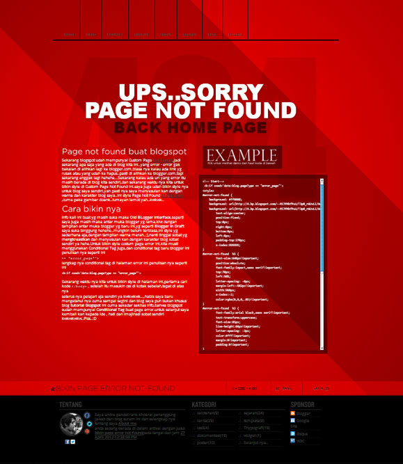 bikin page error not-found